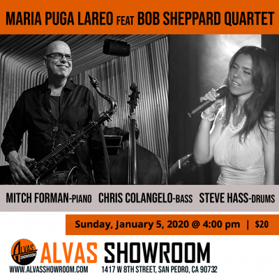Maria Puga Lareo Feat Bob Sheppard Quartet at Alvas Showroom