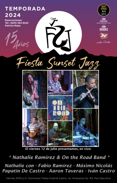 Nathalie Ramirez and On The Road Band at Fiesta Sunset Jazz