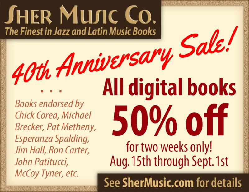 Sher Music's 40th Anniversary Sale runs from August 15th to September 1st