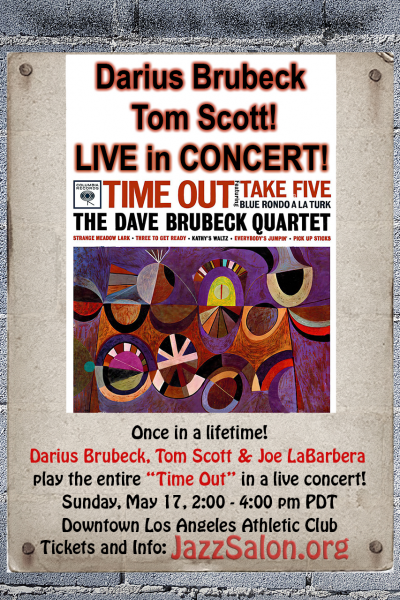 Darius Brubeck And Tom Scott Play 'Time Out' at Sunday Afternoon Jazz In The Ballroom at Los Angeles Athletic Club