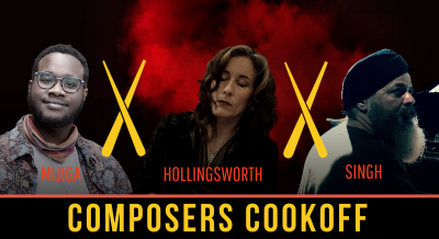 Composers Cookoff at Portland Jazz Composers Ensemble - event poster Composers Cookoff at Portland Jazz Composers Ensemble