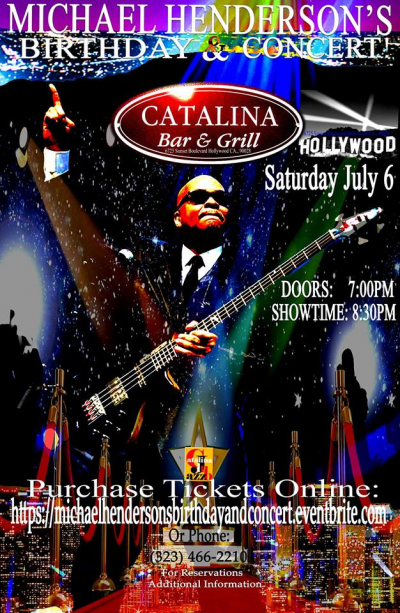 Michael Henderson at Catalina Jazz Club