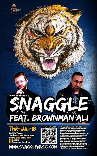 SNAGGLE Feat. BROWNMAN ALI (toronto) at Duffy's Tavern