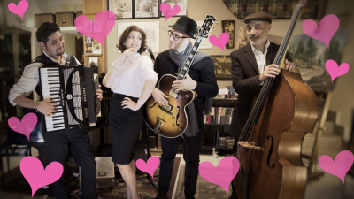 Cena Concerto San Valentino - Métromusette Live At Elegance Cafè at Elegance Cafè Jazz Club - event poster Cena Concerto San Valentino - Métromusette Live At Elegance Cafè at Elegance Cafè Jazz Club