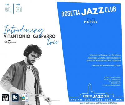 Introducing Vitantonio Gasparro Trio at Rosetta Jazz Club