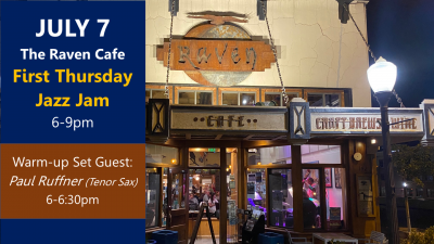 First Thursday Jazz Jam at The Raven Cafe