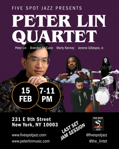 [peter Lin Quartet] at Five Spot Jazz
