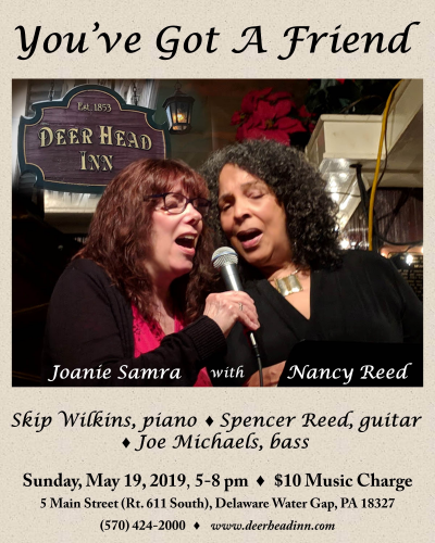 Joanie Samra With Nancy Reed - You've Got A Friend at Deer Head Inn - event poster Joanie Samra With Nancy Reed - You've Got A Friend at Deer Head Inn