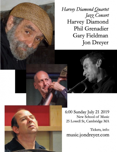 Harvey Diamond Quartet at New School Of Music