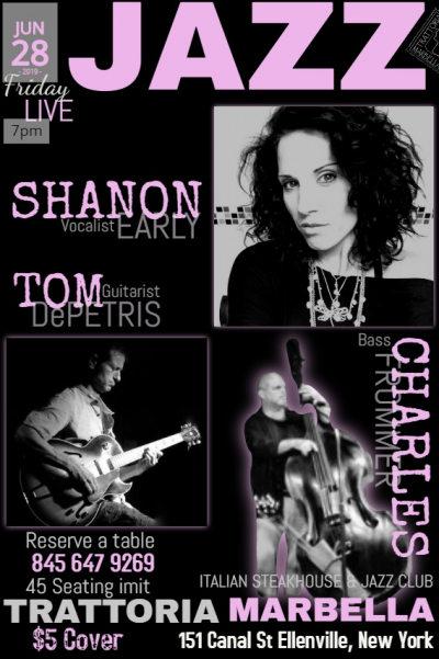 Shannon Early Trio at Trattoria Marbella