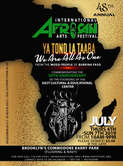 Firey String Sistas! at International African Arts Festival at Commodore Barry Park - event poster Firey String Sistas! at International African Arts Festival at Commodore Barry Park