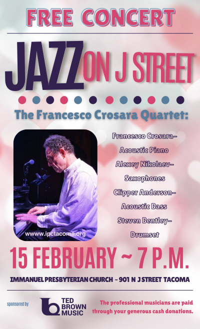 Francesco Crosara Quartet at Immanuel Presbyterian Church