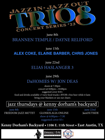 Jazz In Jazz Out-Alex Coke +2 at Kenny Dorham's Backyard