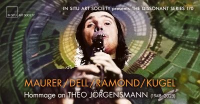 MAURER / DELL / RAMON / KUGEL. Hommage an Theo Jörgensmann (1948–2025) at Dialograum Kreuzung An Sankt Helena - event poster MAURER / DELL / RAMON / KUGEL. Hommage an Theo Jörgensmann (1948–2025) at Dialograum Kreuzung An Sankt Helena