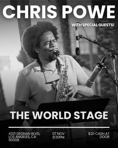 Chris Powe at The World Stage