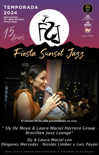 Sly De Moya and Laura Maciel Herrera Group at Fiesta Sunset Jazz