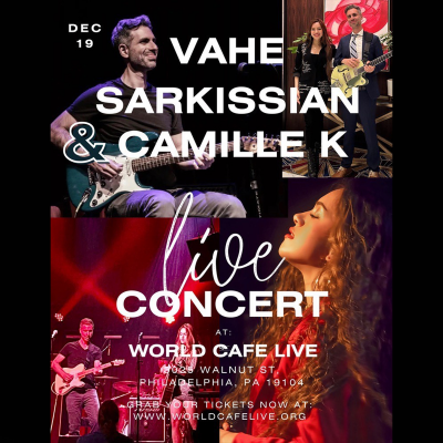 Vahe Sarkissian & Camille K at World Cafe Live
