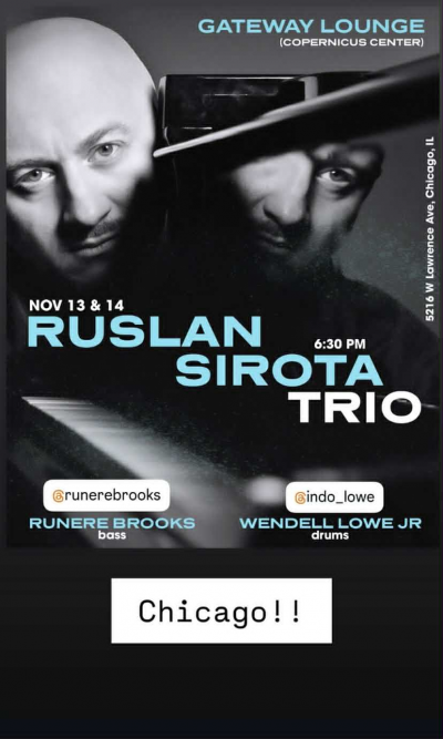 Ruslan Sirota Trio at Copernicus Center