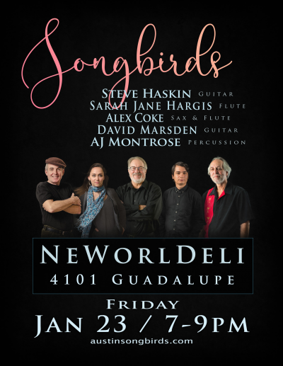 Austin Songbirds Featuring Alex Coke at Neworldeli
