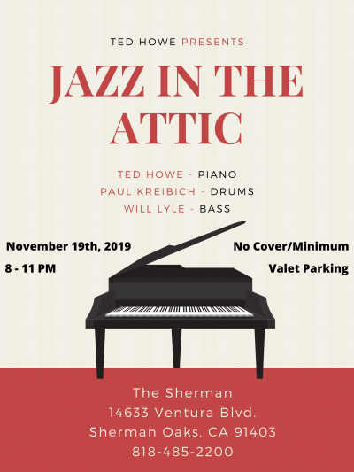 Ted Howe Trio at On The Thirty