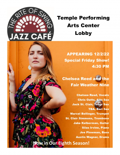 Chelsea Reed And The Fair Weather Nine at Temple Performing Arts Center