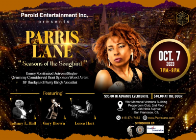 Seasons of the Songbird with Parris Lane at San Francisco Veterans War Memorial And Performing Arts Center - event poster Seasons of the Songbird with Parris Lane at San Francisco Veterans War Memorial And Performing Arts Center