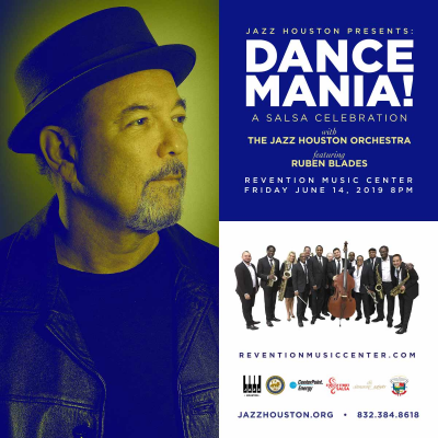 Jazz Houston Orchestra Presents Dance Mania!  A Salsa Celebration W Ruben Blades at Revention Music Center