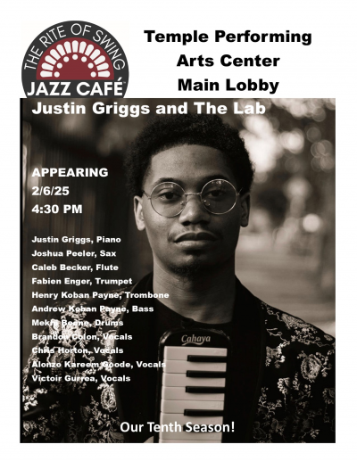 Justin Griggs And The Lab at Temple Performing Arts Center