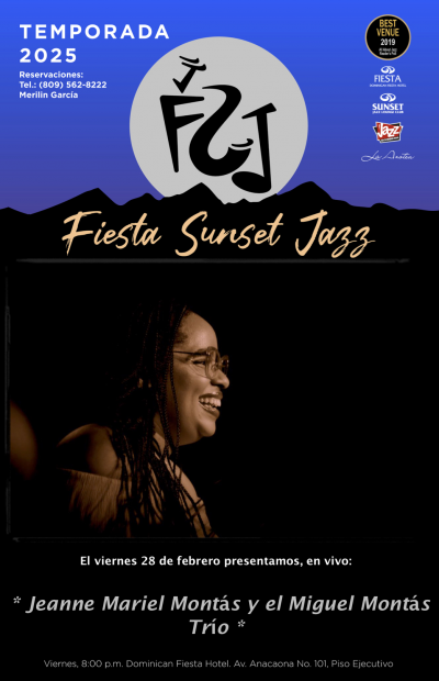 Jeanne Mariel Montas y Miguel Montas Trio at Fiesta Sunset Jazz