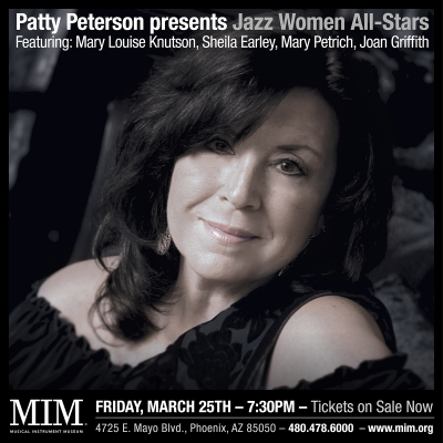 Patty Peterson Presents Jazz Women All Stars Featuring Mary Louise Knutson from the Doc Severinsen Band at Musical Instrument Museum