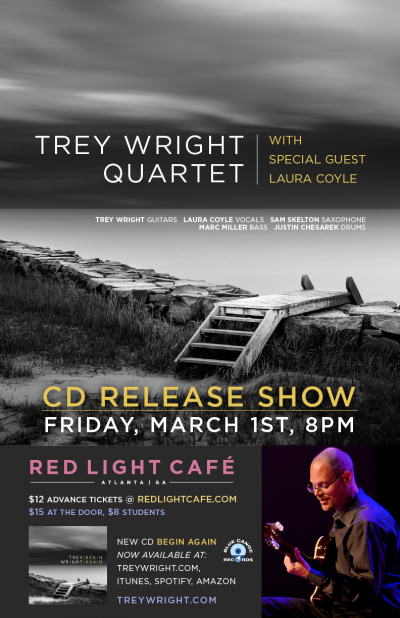 Trey Wright Quartet With Special Guest Laura Coyle at Red Light Cafe