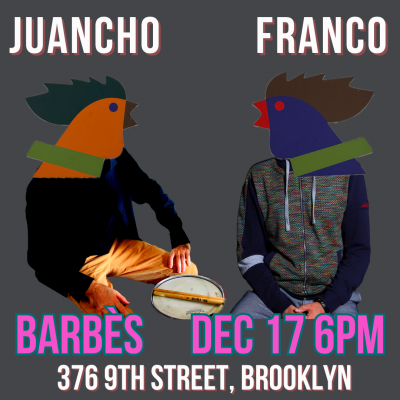 Juancho Herrera & Franco Pinna at Barbes - event poster Juancho Herrera & Franco Pinna at Barbes
