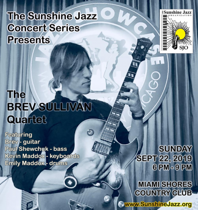 The Sunshine Jazz Concert Series Presents The Brev Sullivan Quartet at Miami Shores Country Club