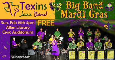 Big Band Mardi Gras at Allen Public Library