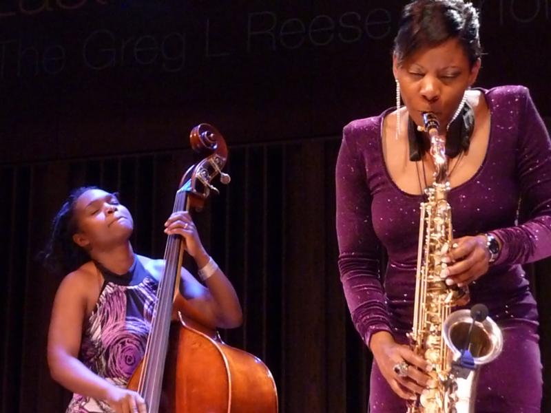 Mimi Jones and Tia Fuller at Tri-C JazzFest Cleveland 2011Copyright © 2011 Matt Marshall