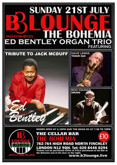 Ed Bentley Trio at B3 Lounge The Cellar Bar The Bohemia