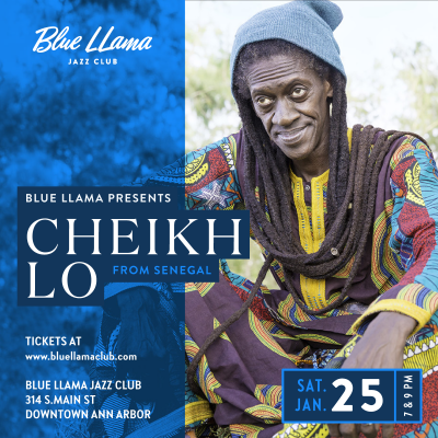 Cheikh Lo at Blue LLama Jazz Club - event poster Cheikh Lo at Blue LLama Jazz Club