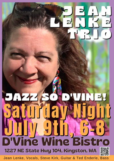 Jean Lenke Trio at D'vine Wine Bar - event poster Jean Lenke Trio at D'vine Wine Bar