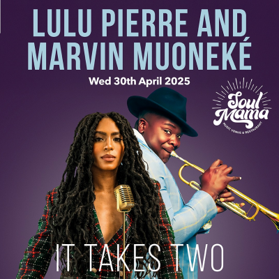 It Takes Two, Part Of International Jazz Day at Soul Mama - event poster It Takes Two, Part Of International Jazz Day at Soul Mama
