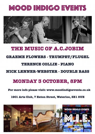 Mood Indigo Mondays - Graeme Flowers at 1901 Arts Club