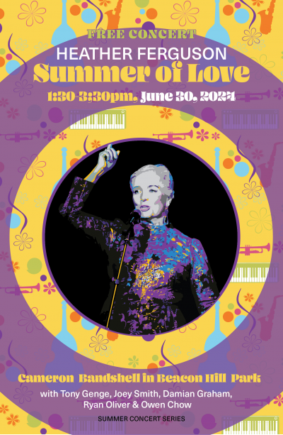 Summer Of Love at Cameron Bandshell In Beacon Hill Park - event poster Summer Of Love at Cameron Bandshell In Beacon Hill Park