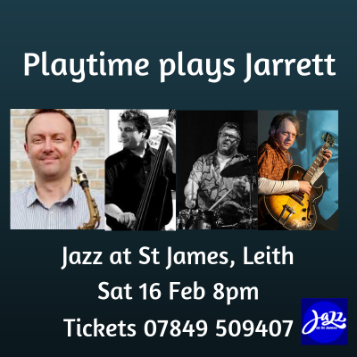 Playtime Plays Jarrett at St James Scottish Episcopal Church - event poster Playtime Plays Jarrett at St James Scottish Episcopal Church