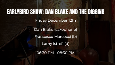 Dan Blake And The Digging at Ornithology Jazz Club