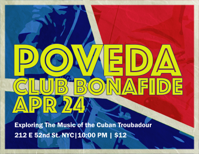 Poveda at Club Bonafide - event poster Poveda at Club Bonafide