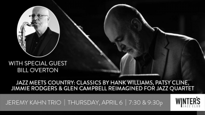 Jeremy Kahn Trio With Special Guest Bill Overton at Winter's Jazz Club