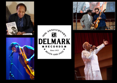 Delmark Records 70th Anniversary Blues Revue at Evanston Space - event poster Delmark Records 70th Anniversary Blues Revue at Evanston Space