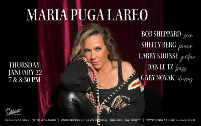 Maria Puga Lareo at Vibrato Grill Jazz - event poster Maria Puga Lareo at Vibrato Grill Jazz