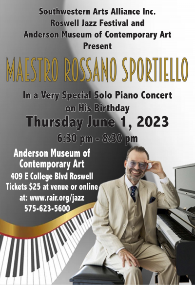 Rossano Sportiello at Anderson Museum Of Contemporary Art