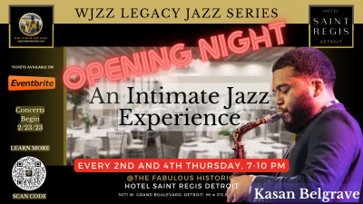 Kasan Belgrave at WJZZ Legacy Jazz Series at Hotel Saint Regis Detroit