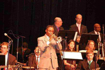City College Of San Francisco Big Band, Guest Destiny Muhammad Harpist at City College Of San Francisco
